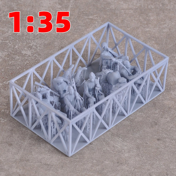 1/35 WWII Soviet Soldiers at Rest, 5 Figures, Resin Model Figure Kit, Unassembled and Unpainted