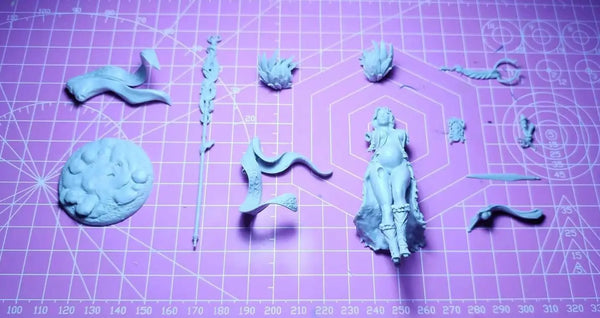 1/24 Freya Norse Goddess Warrior, Resin Model Figure Kit, Fantasy Theme, Unassembled and Unpainted