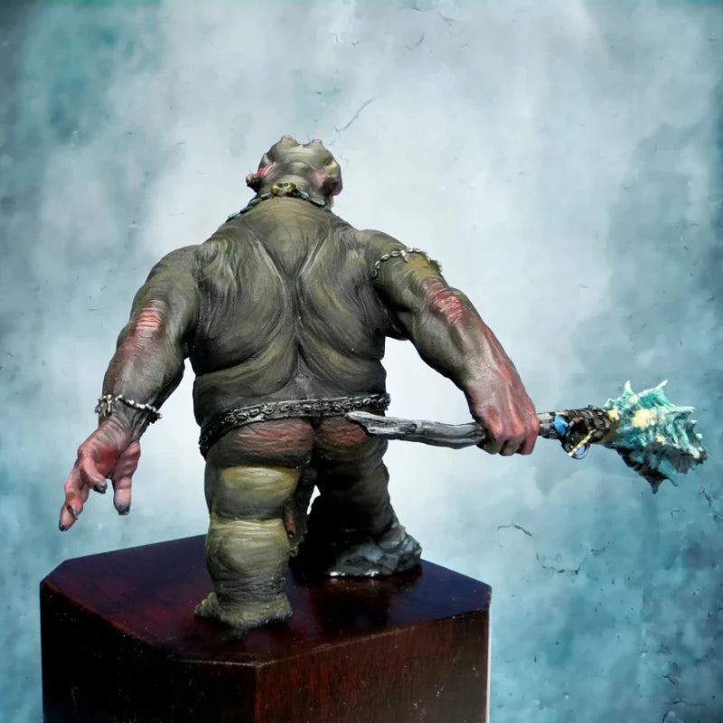 70mm Troll Warrior, Resin Model Figure Kit, Fantasy Theme, Unassembled and Unpainted