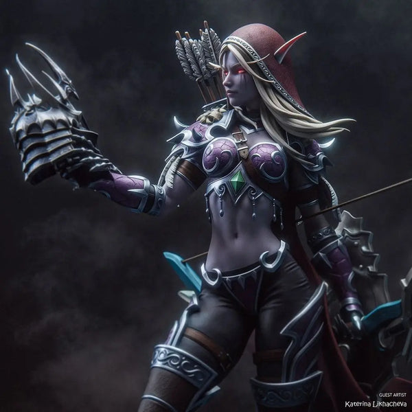 95mm Night Elf Warrior, Resin Model Figure Kit, Fantasy Theme, Unassembled and Unpainted