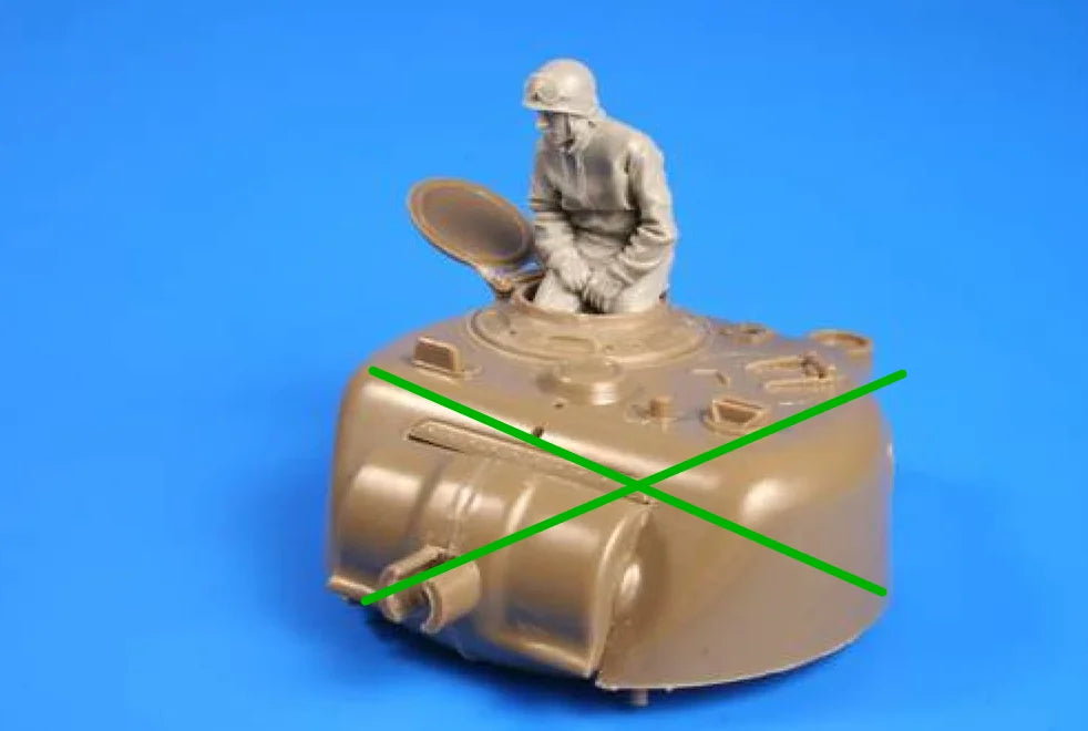 1/35 WWI Tank Crew, Resin Model Figure Kit, Unassembled and Unpainted