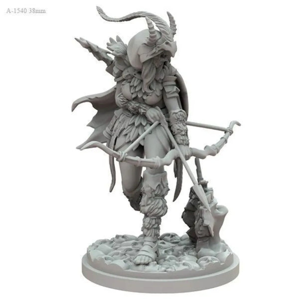1/48 Female Archer Warrior, Resin Model Figure Kit, Fantasy Theme, Unassembled and Unpainted