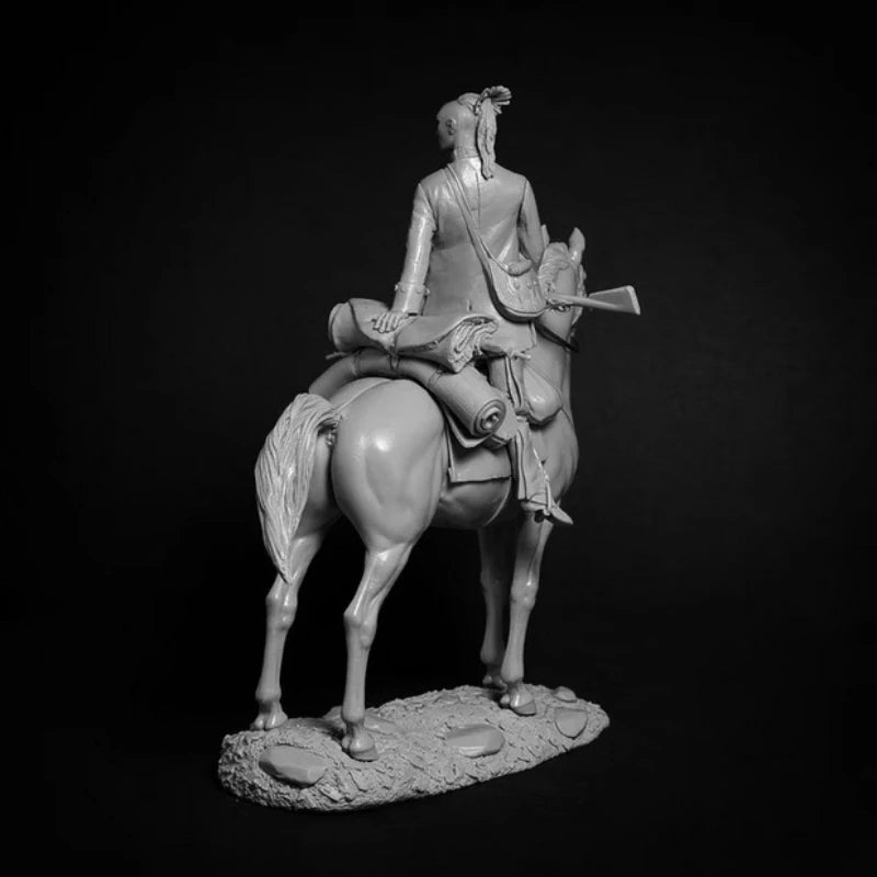 1/24 Medieval Polish Knight on Horseback, Resin Model Figure Kit, Unassembled and Unpainted