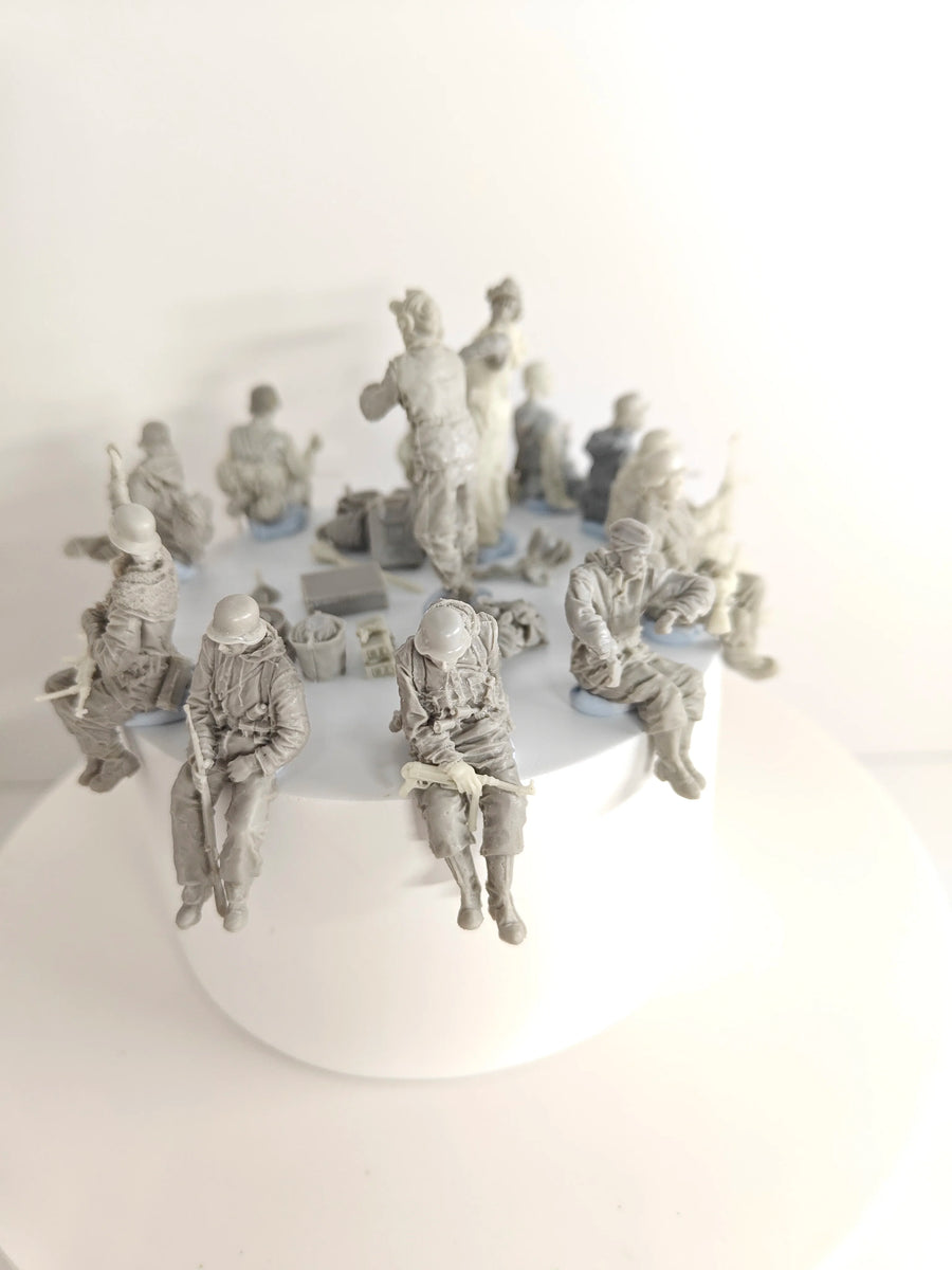[]Resin Figure 1/35 Figure Resin Kits Unpainted Miniatures Big Set 104001