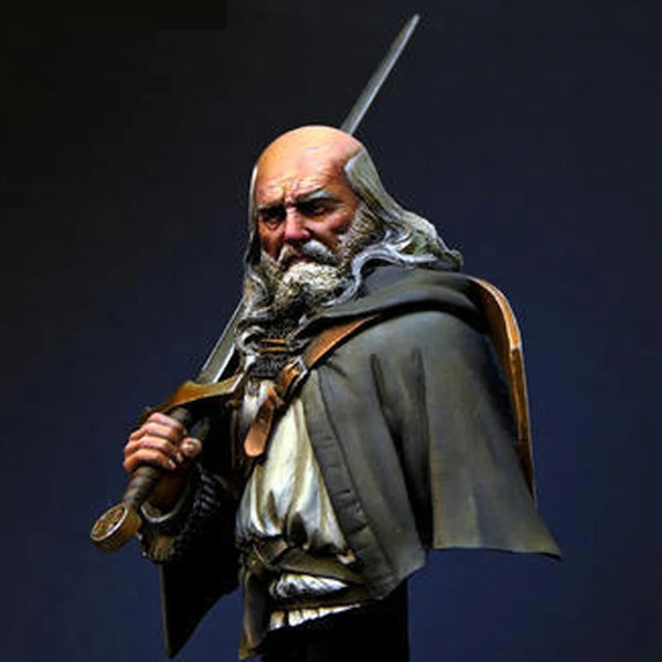 1/12 Medieval Templar Crusader Knight, Resin Model Bust Kit, Unassembled and Unpainted