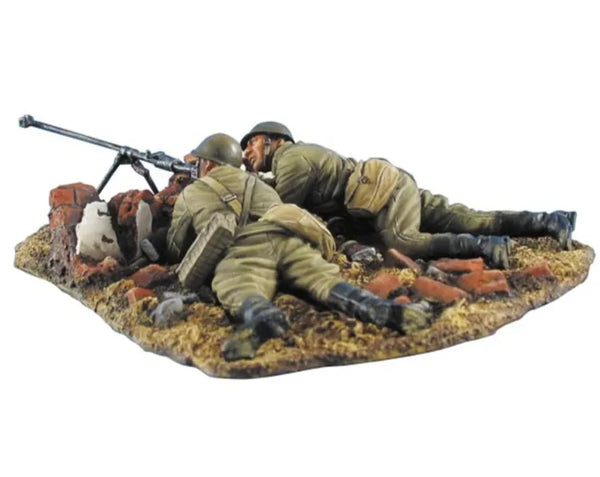 1/35 WWII Soviet Anti-Tank Rifle Crew, 2 Figures, Resin Model Figure Kit, Unassembled and Unpainted