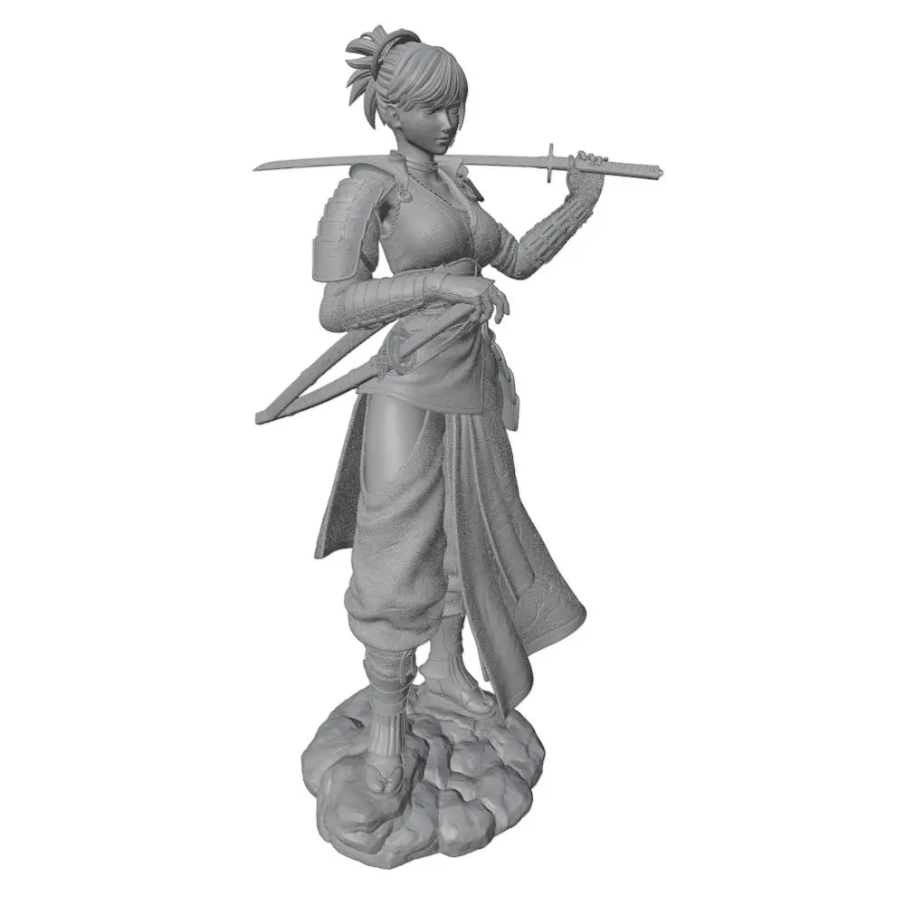 1/24 Warrior with Rifle, Resin Model Figure Kit, Fantasy Theme, Unassembled and Unpainted