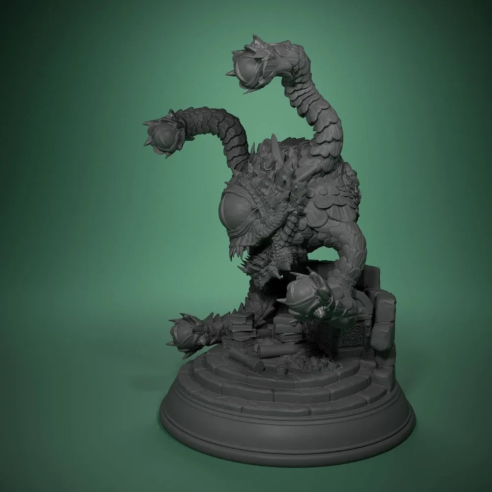 70mm Monster with Tentacles, Resin Model Figure Kit, Fantasy Theme, Unassembled and Unpainted