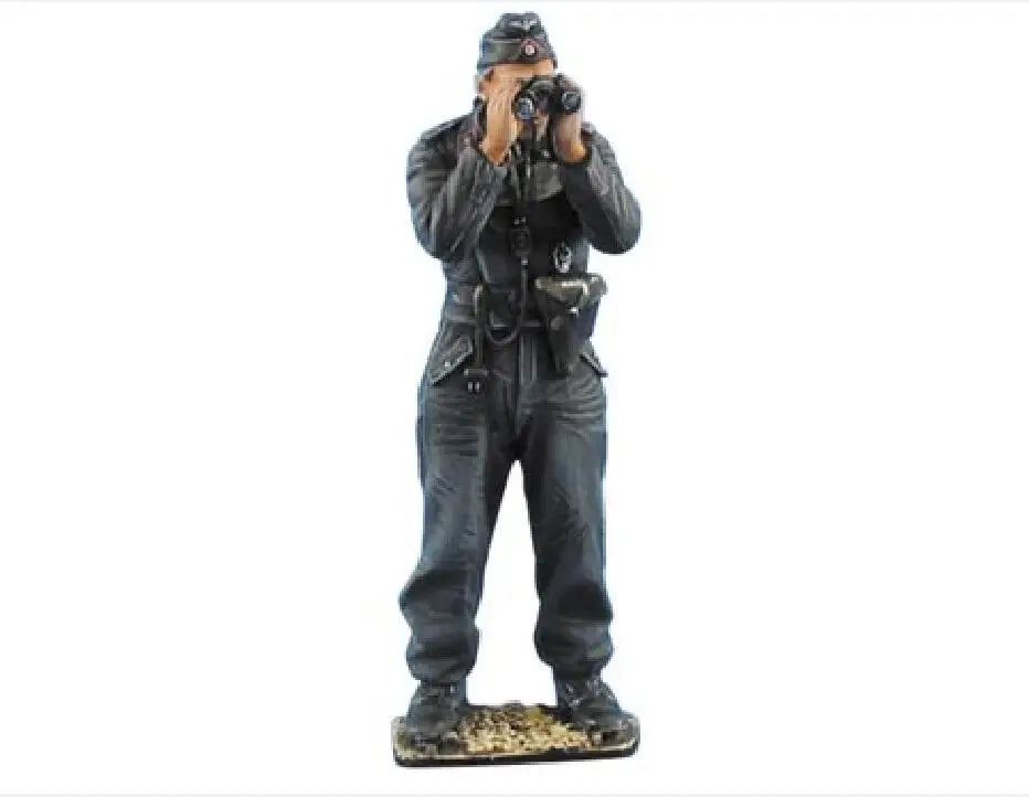 1/35 Modern Female Soldier with Binoculars, Resin Model Figure Kit, Unassembled and Unpainted