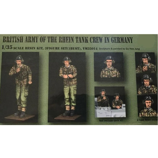 1/35 WWII British Tank Crew, 5 Figures, Resin Model Figure Kit, Unassembled and Unpainted