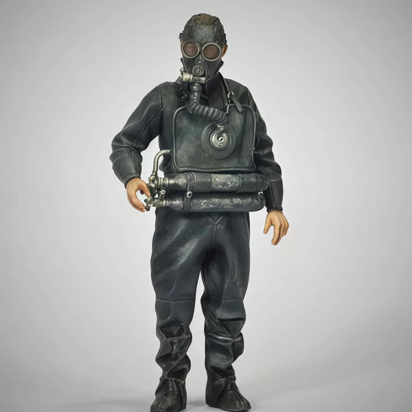 1/35 WWII Military Divers, 2 Figures, Resin Model Figure Kit, Unassembled and Unpainted
