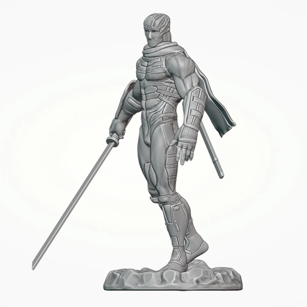 1/24 Ninja Samurai Warrior, Resin Model Figure Kit, Fantasy Theme, Unassembled and Unpainted