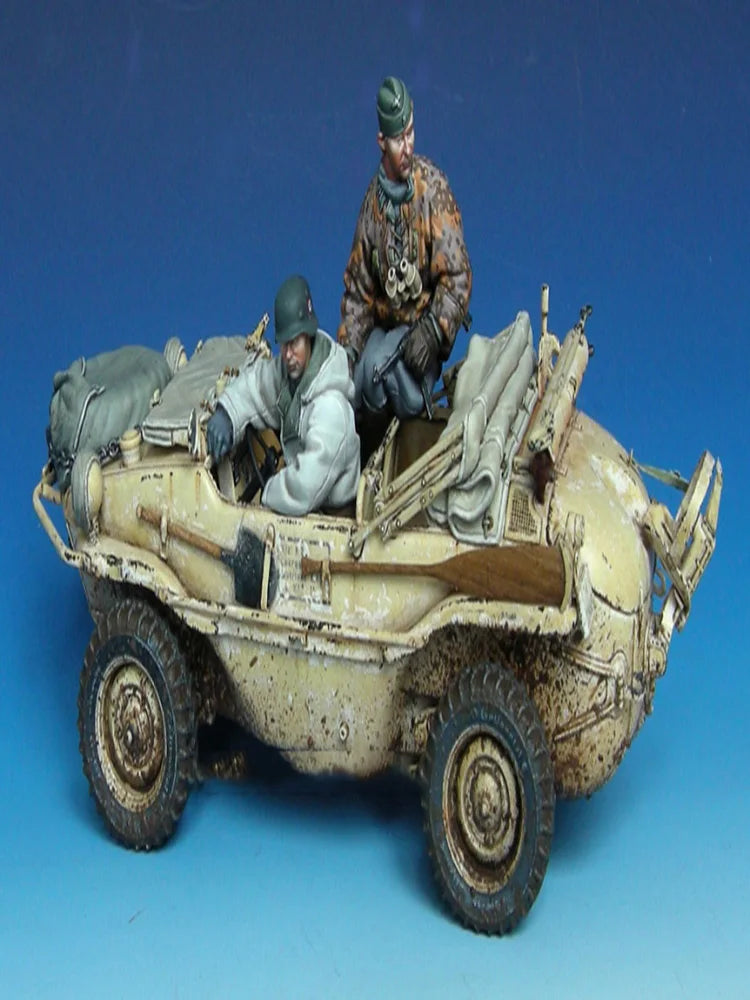 1/35 WWII Kubelwagen, Resin Model Vehicle Kit, Unassembled and Unpainted