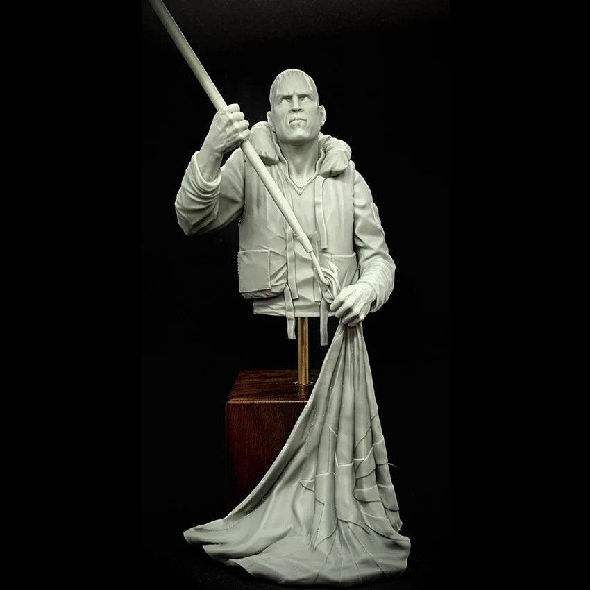 1/10 WWII US Naval Officer, Resin Model Bust Kit, Unassembled and Unpainted