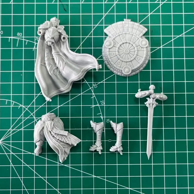 1/24 Medieval Fantasy Knight Templar, Resin Model Figure Kit, Unassembled and Unpainted