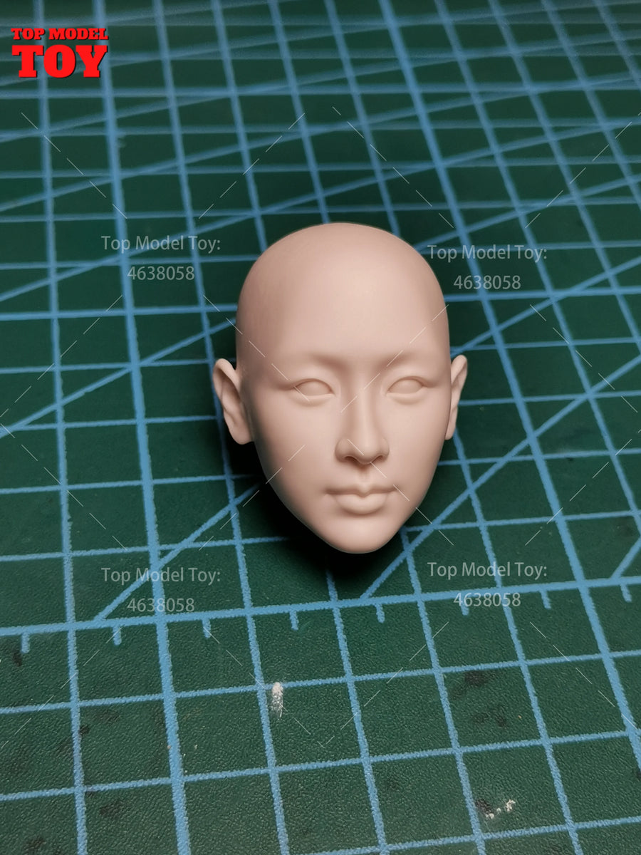 1/6 Scale Unpainted Tony Leung Chiu Wai Head Sculpt Carving Korea China Star Model for 12'' Soldier Action Figure Body Dolls