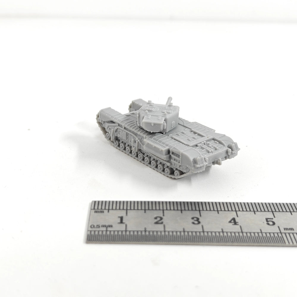 1/144 WWII British Churchill III Tank, Resin Model Vehicle Kit, Unassembled and Unpainted