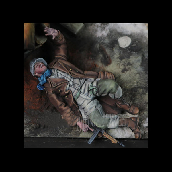1/35 WWII American Paratrooper, Resin Model Figure Kit, Unassembled and Unpainted