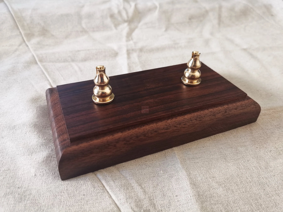 Model Classical Ship Model Base Bracket Accessories CNC Brass Supports Copper Cylinder Stands 2Pcs/Set Display of Ship Model