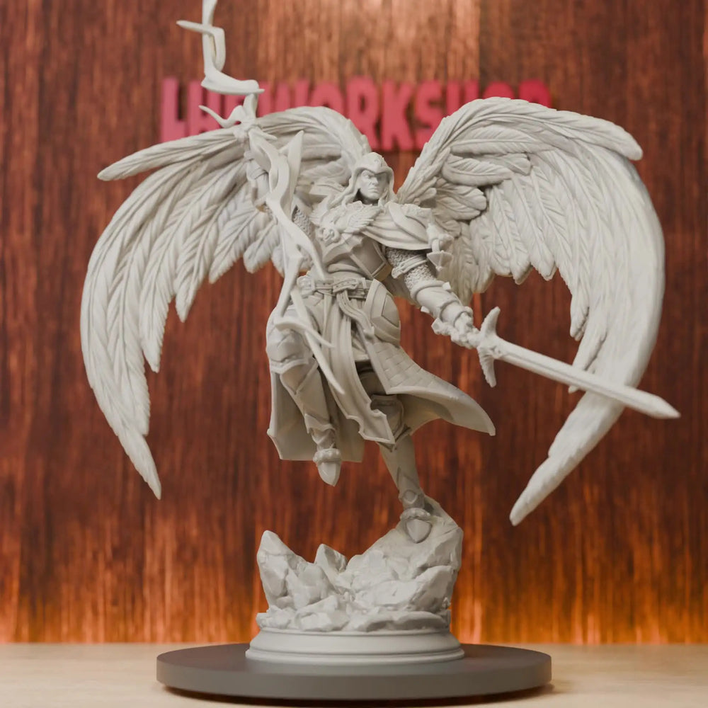 28mm Celestial Angel, Resin Model Figure Kit, Fantasy Theme, Unassembled and Unpainted