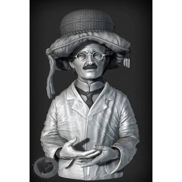 1/6 20th Century Scientist, Resin Model Bust Kit, Historical Theme, Unassembled and Unpainted