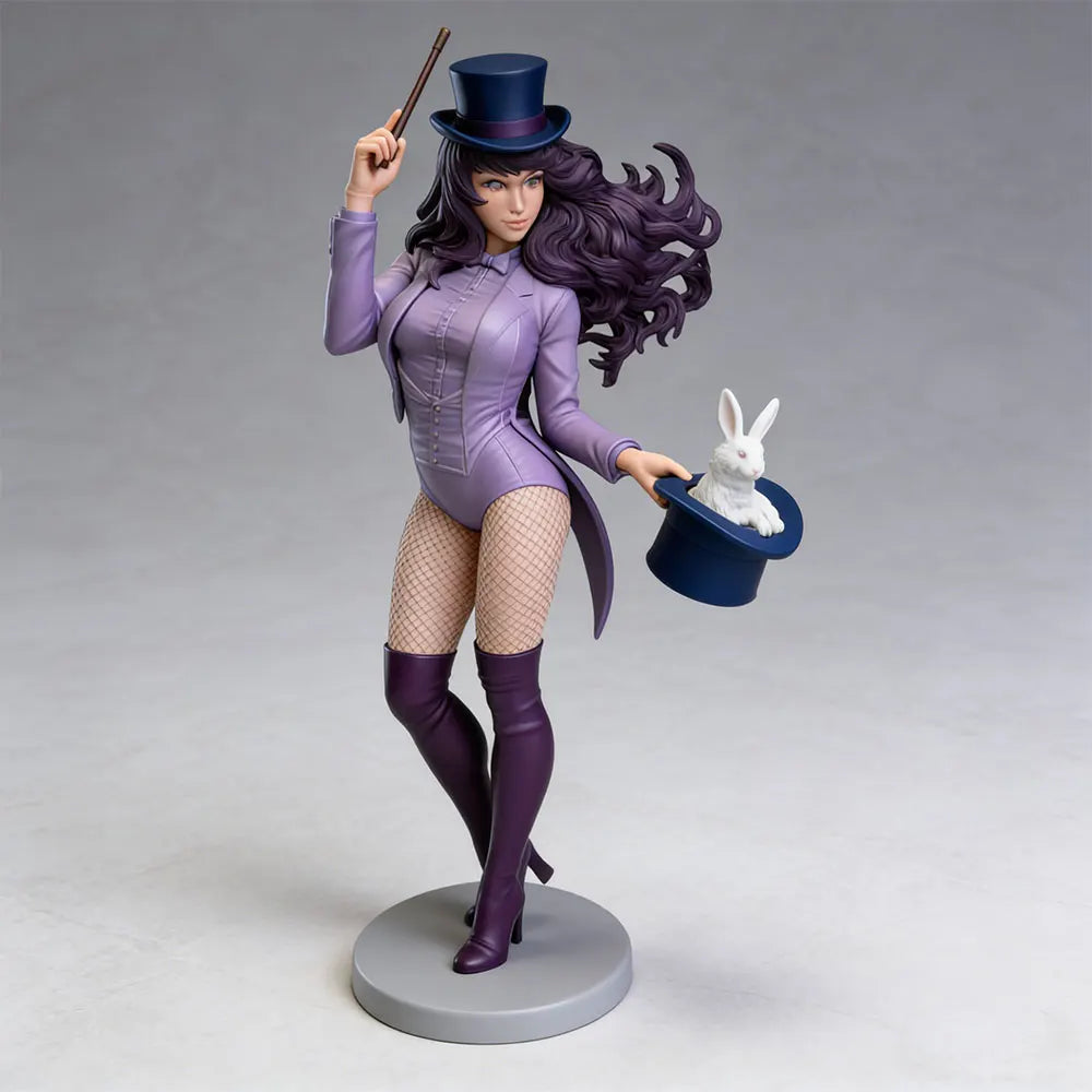 1/24 Magician Girl Pinup, Resin Model Figure Kit, Unassembled and Unpainted