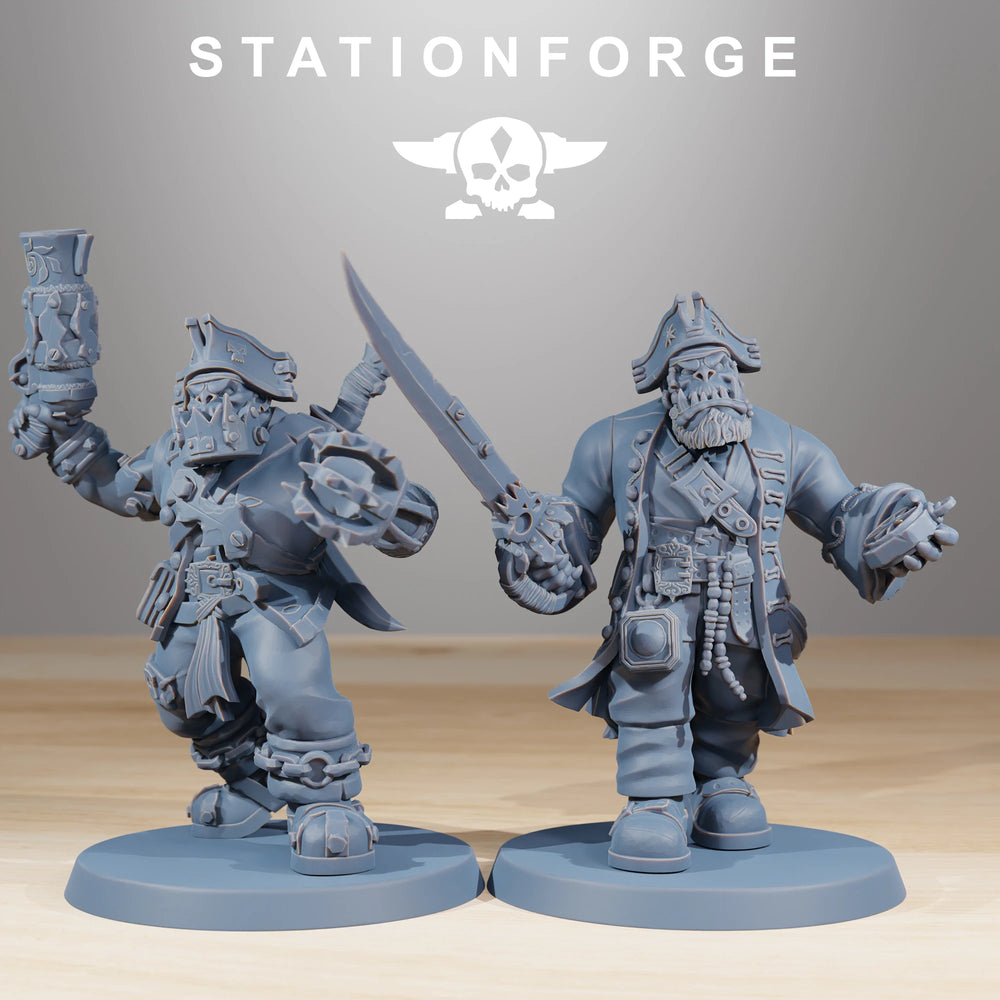 32mm Gothic Sci-Fi Armored Soldiers, 10 Figures, Resin Model Figure Kit, Sci-Fi Theme, Unassembled and Unpainted