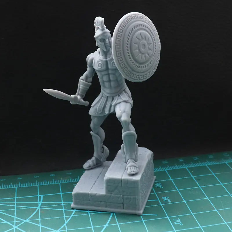 1/18 Ancient Greek Hoplite Warrior, Resin Model Figure Kit, Unassembled and Unpainted