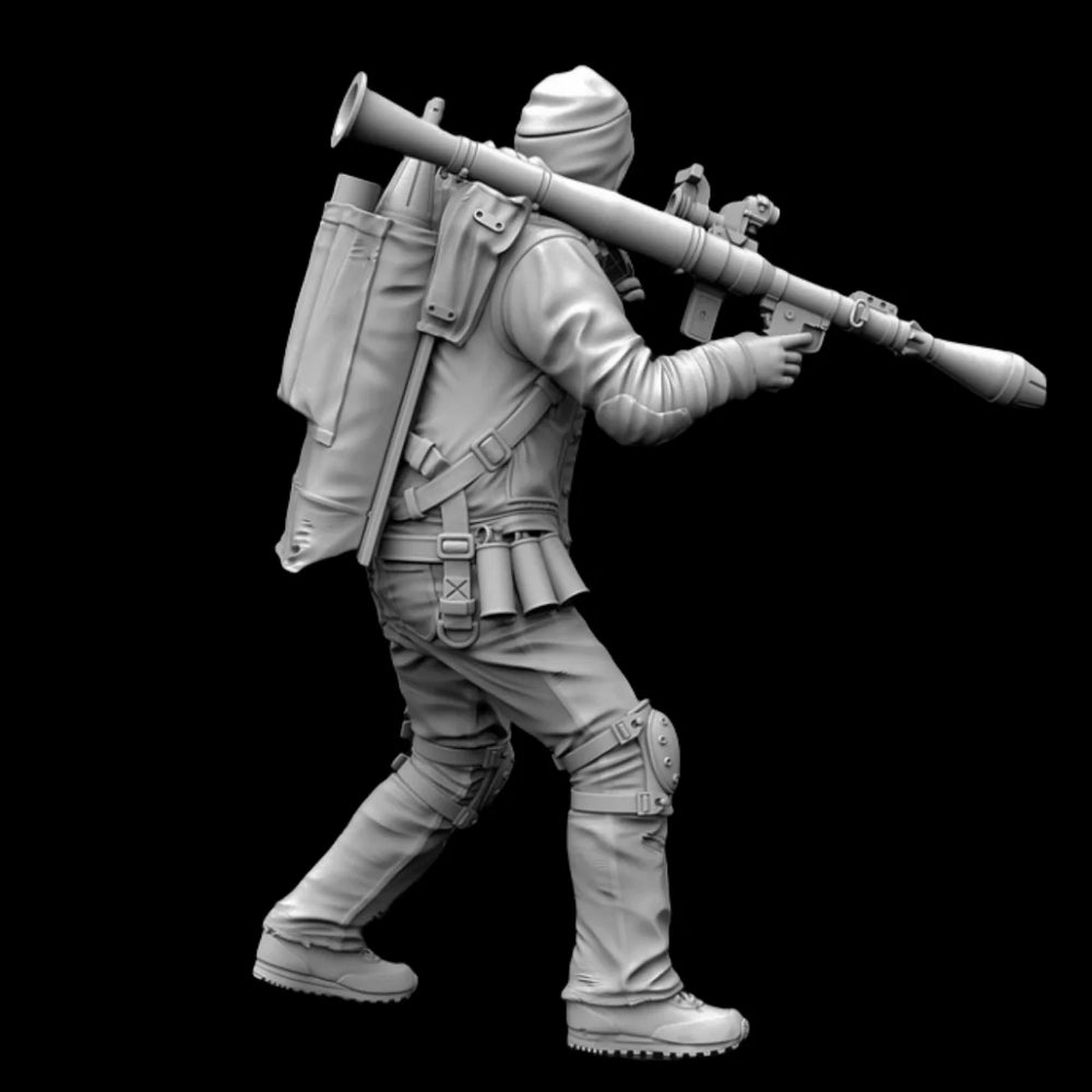 1/35 Modern Rocket Launcher Gunner, Resin Model Figure Kit, Unassembled and Unpainted