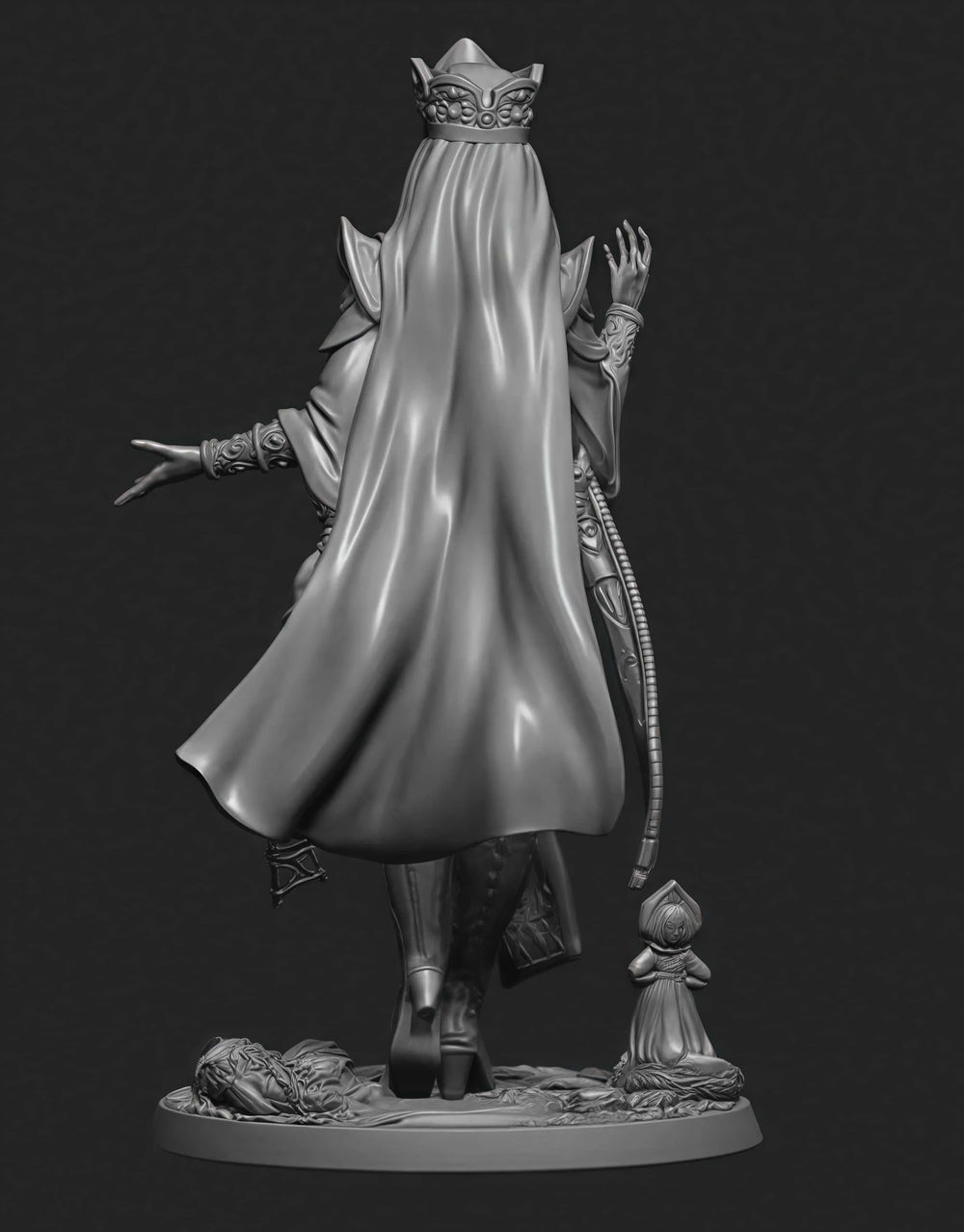 1/24 Queen, Resin Model Figure Kit, Fantasy Theme, Unassembled and Unpainted