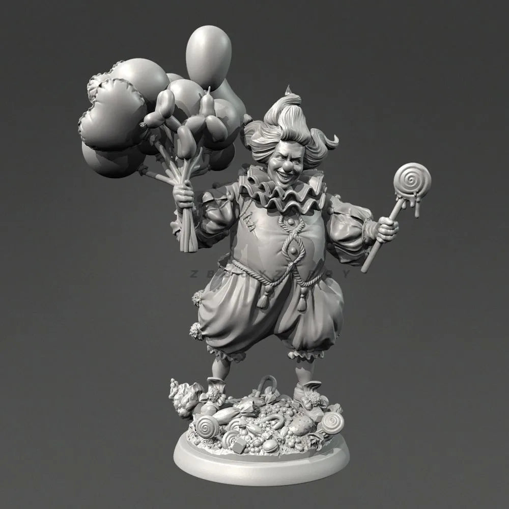 75mm Circus Clown Marionette, Resin Model Figure Kit, Anime Theme, Unassembled and Unpainted