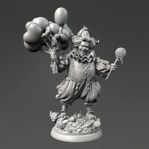 75mm Circus Clown Marionette, Resin Model Figure Kit, Anime Theme, Unassembled and Unpainted
