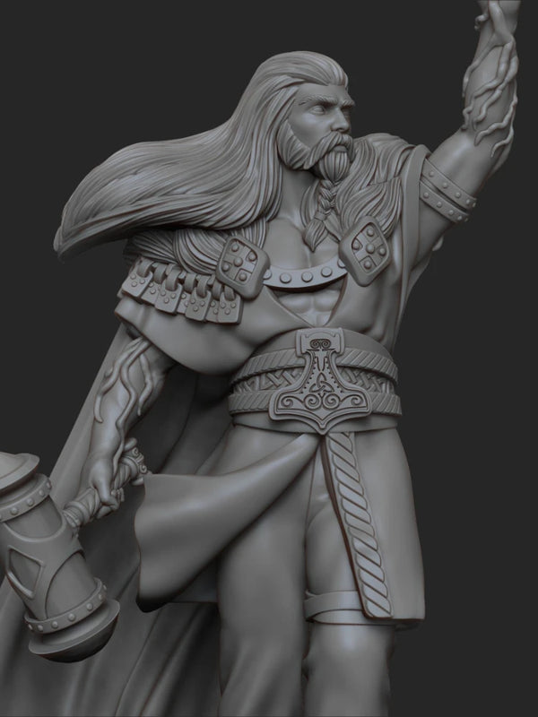 1/24 Norse Berserker Warrior, Resin Model Figure Kit, Mythology Theme, Unassembled and Unpainted