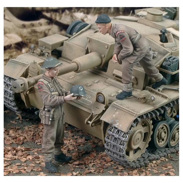 1/35 WWII British North Africa Campaign, 5 Figures, Resin Model Diorama Kit, Unassembled and Unpainted