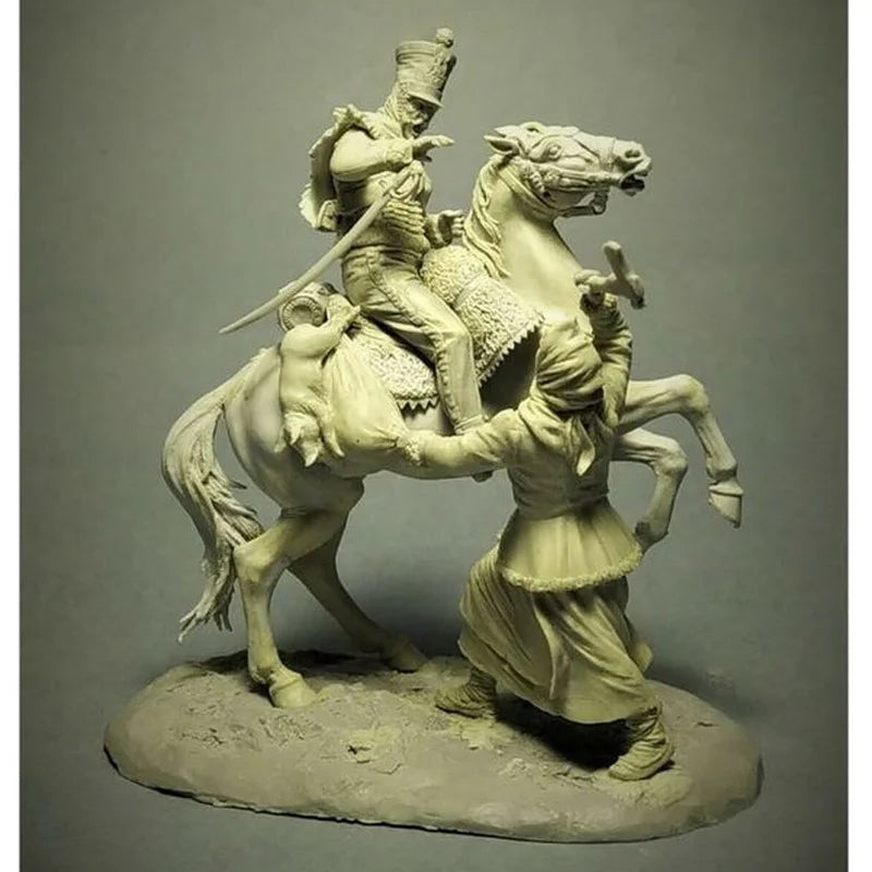 54mm Ancient European Cavalry, 5 Figures, Resin Model Figure Kit, Unassembled and Unpainted