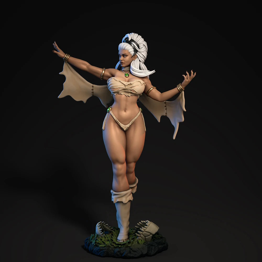 1/24 Winged Spirit Beauty, Resin Model Figure Kit, Fantasy Theme, Unassembled and Unpainted