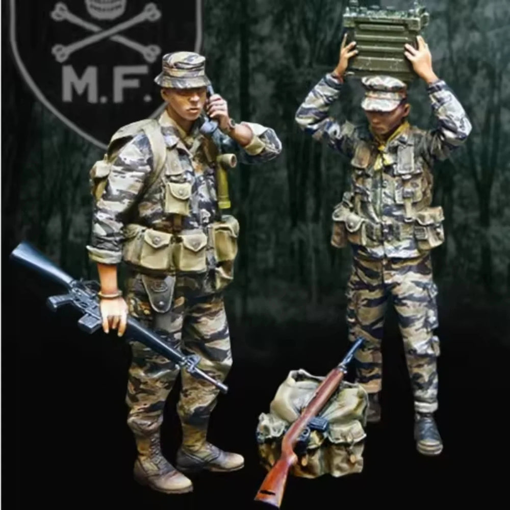 1/35 Vietnam War US Special Forces, 4 Figures, Resin Model Figure Kit, Unassembled and Unpainted