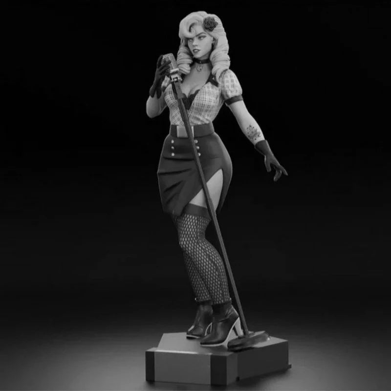1/24 Modern Female Performer, Resin Model Figure Kit, Unassembled and Unpainted