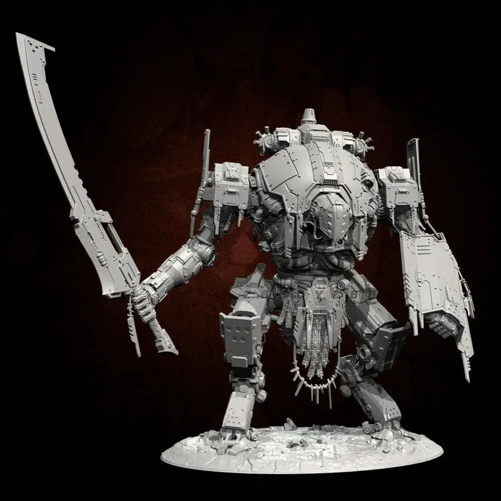 105mm Mechanical Planet Warrior, Resin Model Figure Kit, Sci-Fi Theme, Unassembled and Unpainted
