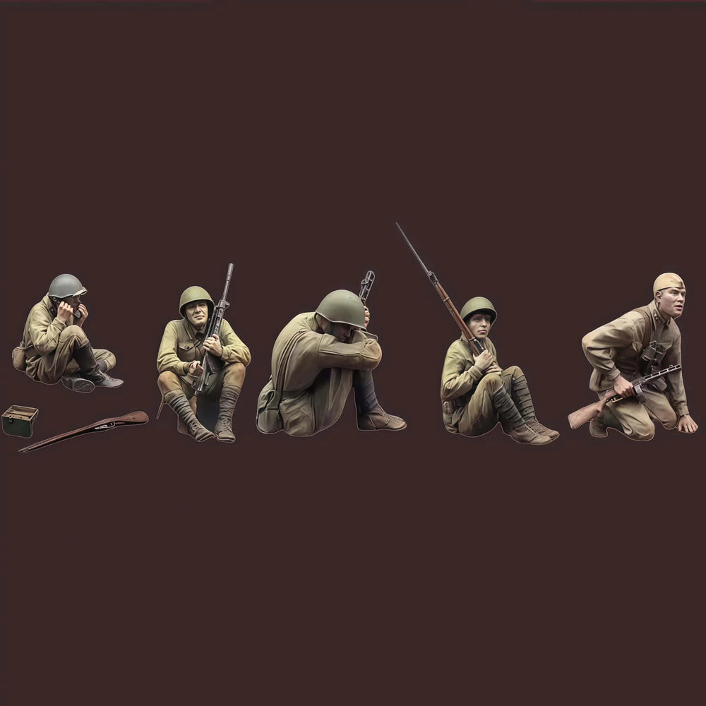 WWII German Soldiers — 1/35 Resin Figure Set