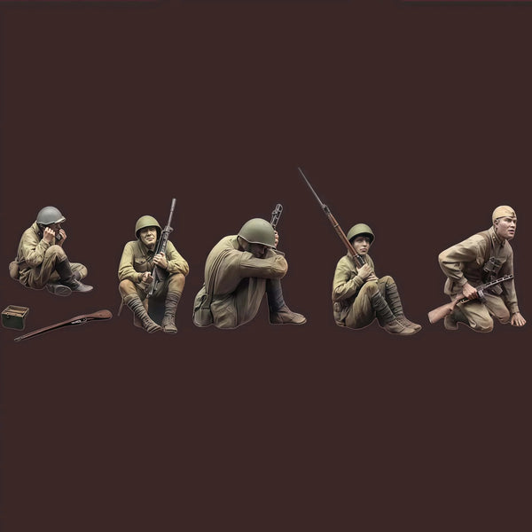 WWII German Soldiers — 1/35 Resin Figure Set