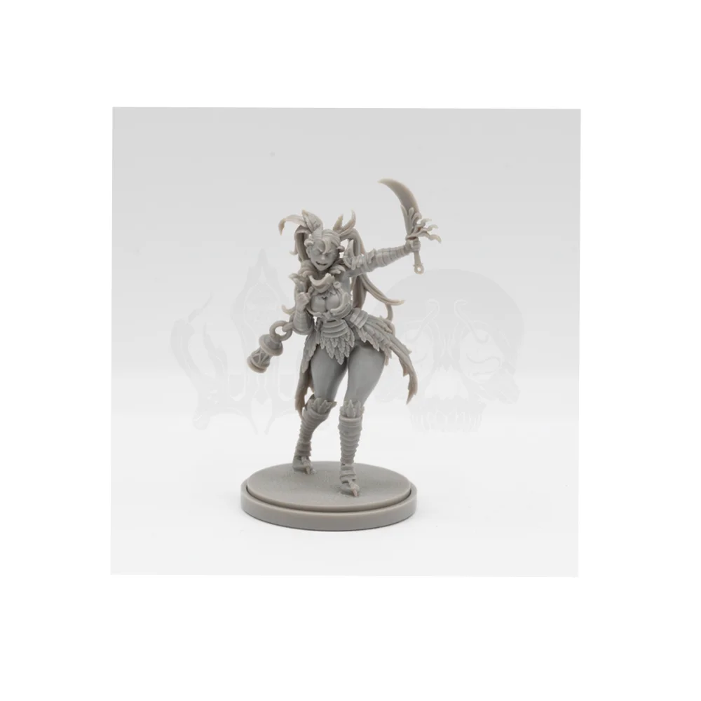 Demonic Undead Warrior, Resin Model Figure Kit, Fantasy Theme, Unassembled and Unpainted
