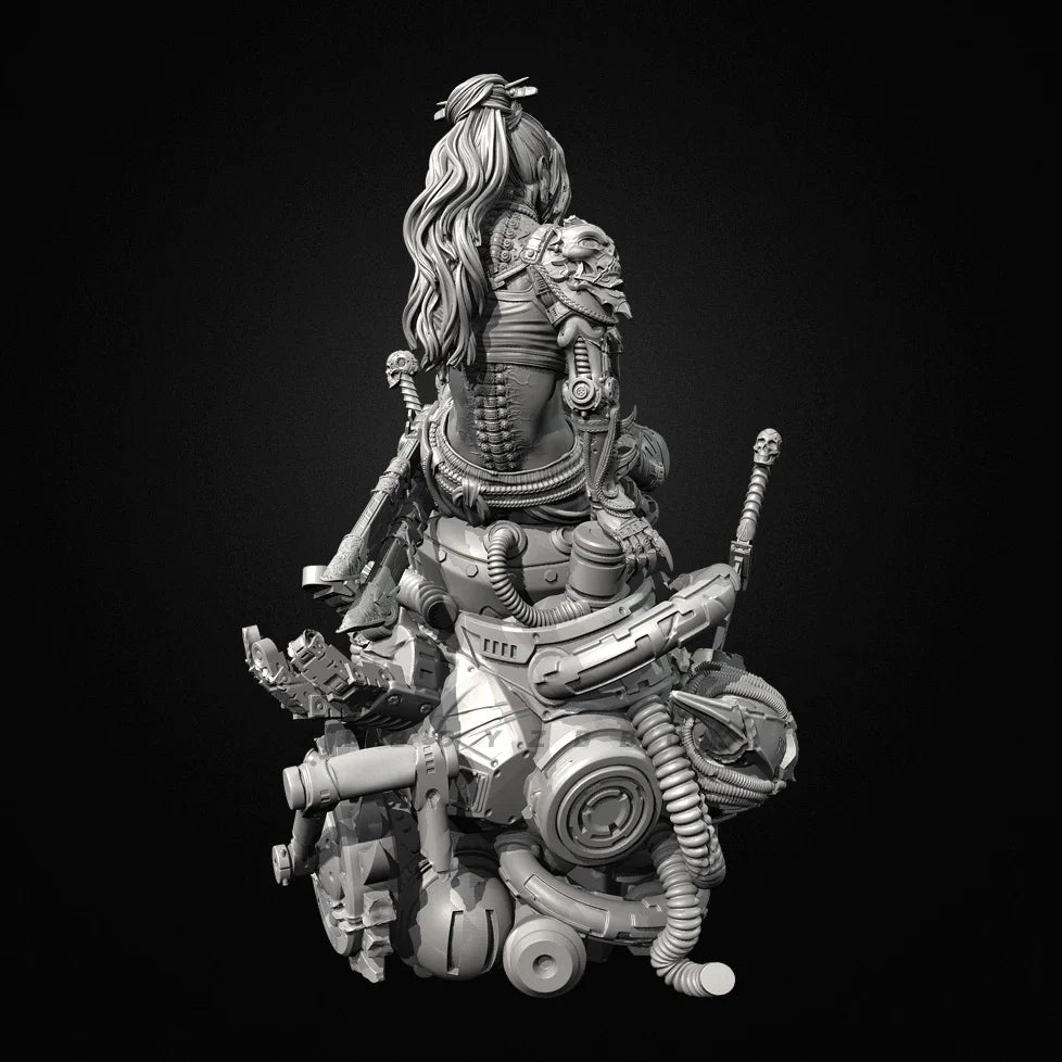 95mm Amazon Warrior, Resin Model Figure Kit, Fantasy Theme, Unassembled and Unpainted