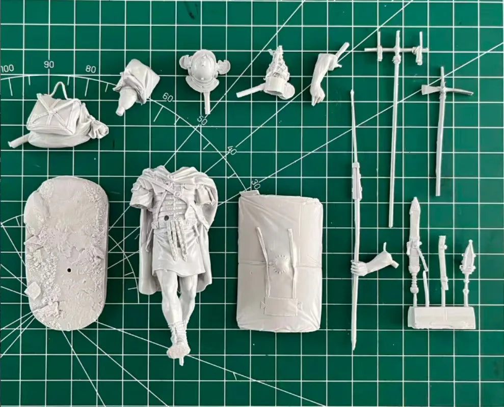 1/24 Ancient European Infantry, Resin Model Figure Kit, Unassembled and Unpainted