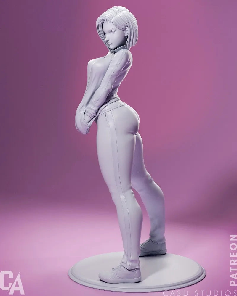 1/24 Girl in Athletic Wear, Resin Model Figure Kit, Anime Theme, Unassembled and Unpainted