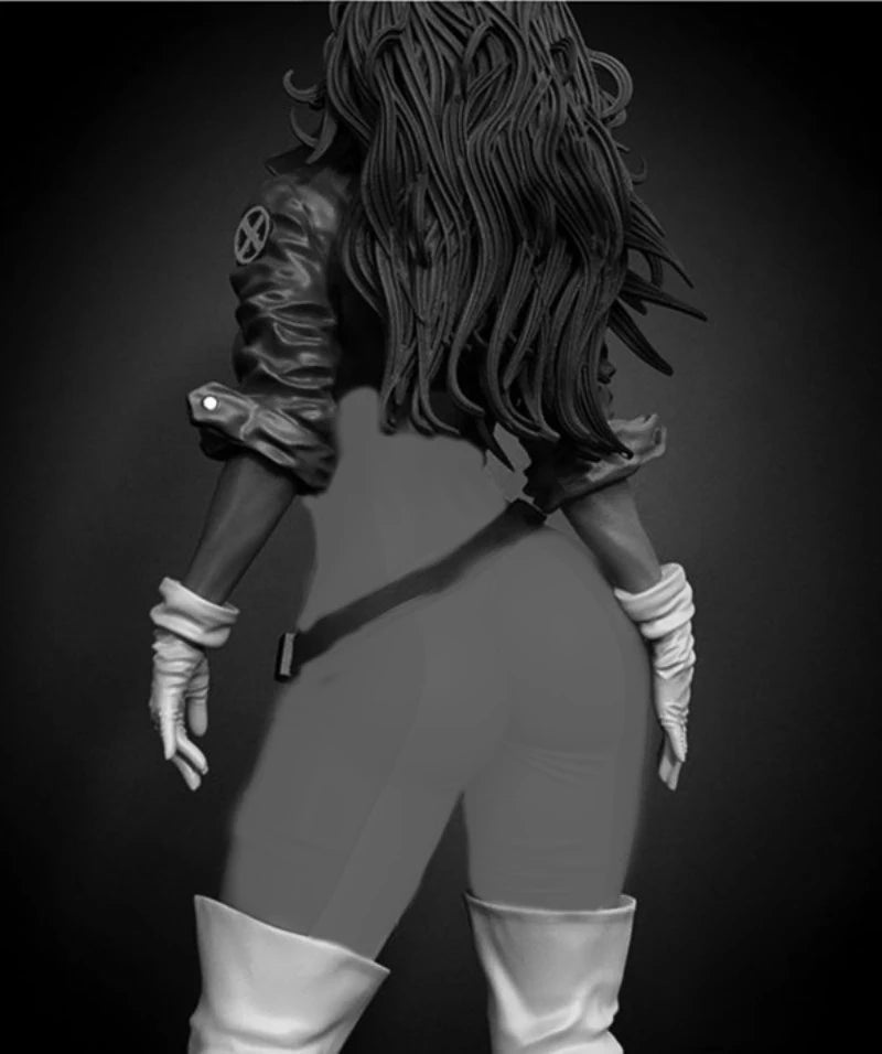 1/24 Blonde Warrior with Wrapped Limbs and Headband, Resin Model Figure Kit, Fantasy Theme, Unassembled and Unpainted