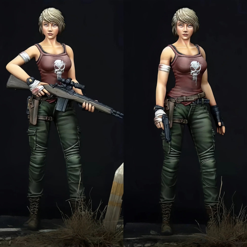 1/20 Modern Female Operative, 2 Figures, Resin Model Figure Kit, Unassembled and Unpainted