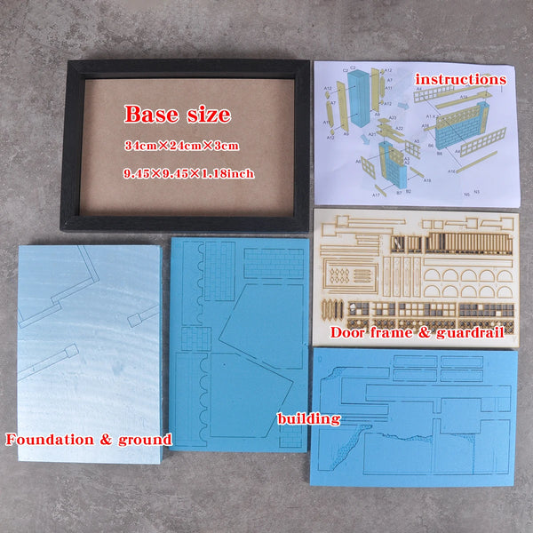 1/35 Medieval Middle Eastern Fortress, Resin Model Diorama Kit, Unassembled and Unpainted