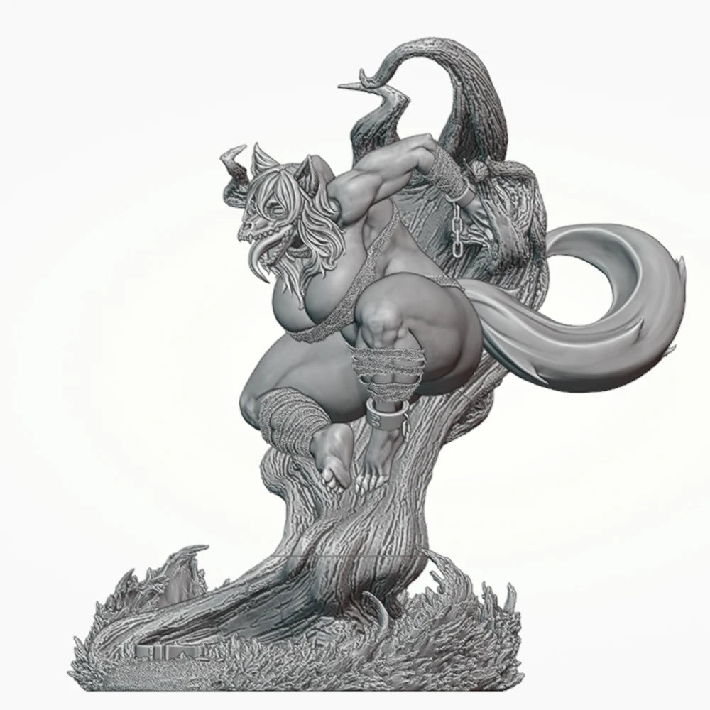 1/24 Demon Creature with Tentacles, 6 Figures, Resin Model Figure Kit, Fantasy Theme, Unassembled and Unpainted