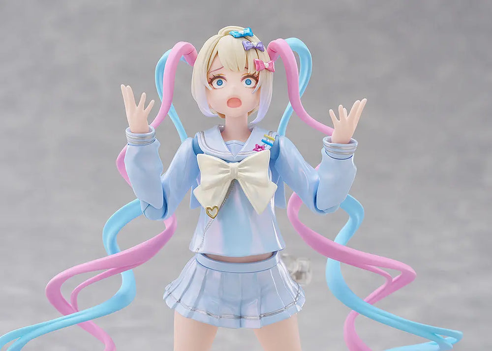 Magical Girl with Twin Pigtails and Pink Ribbons, Resin Model Figure Kit, Anime Theme, Unassembled and Unpainted